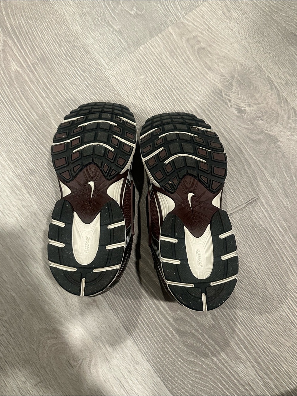 Nike Black & Burgundy Running Shoes - Swoosh Outsole